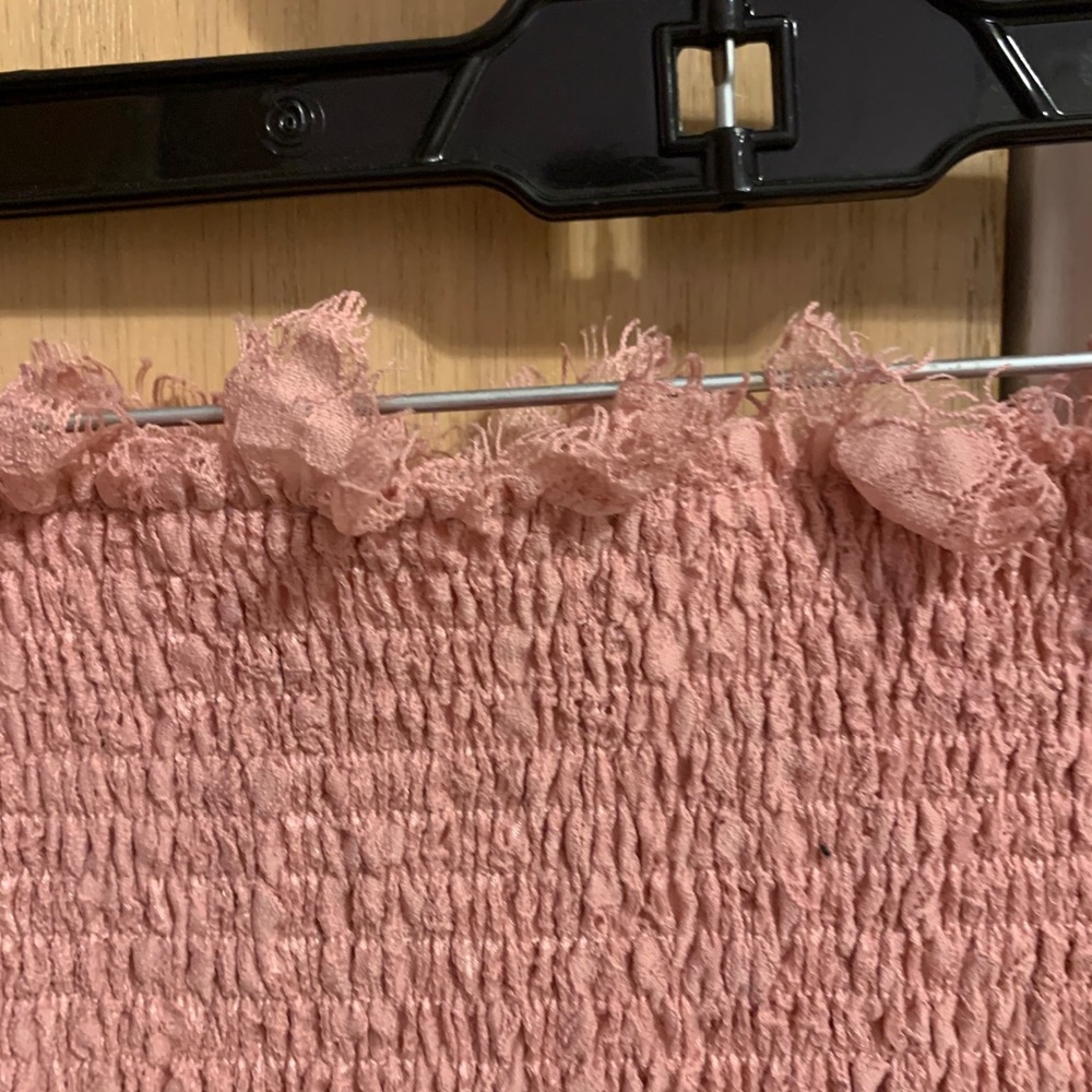 Pink cropped top
